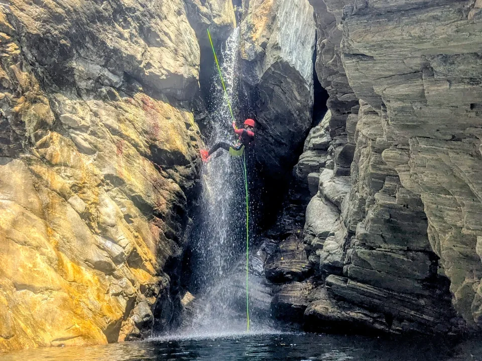Canyoning mit Abseilen in der Kobelache