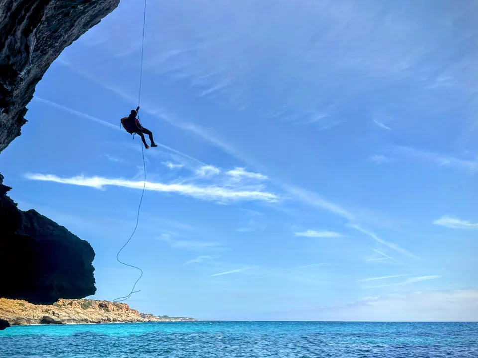Mario als Canyoning-Guide