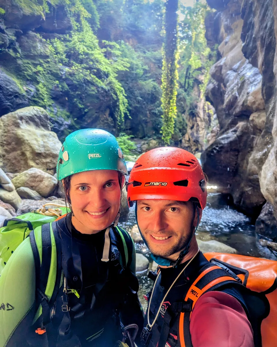 Tanja und Mario als autorisierte Tiroler Schluchtenführer