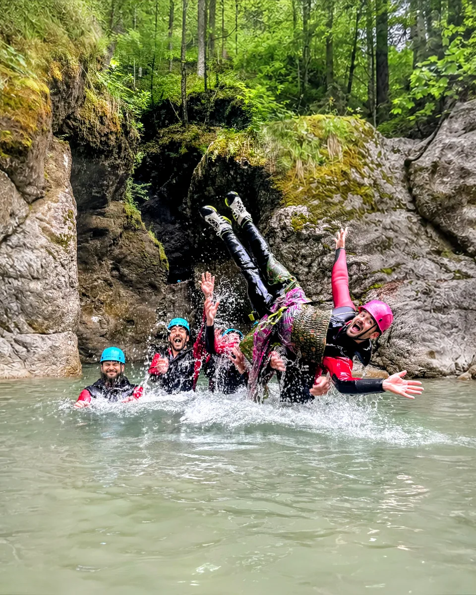 JGA-Canyoning in der Kobelache