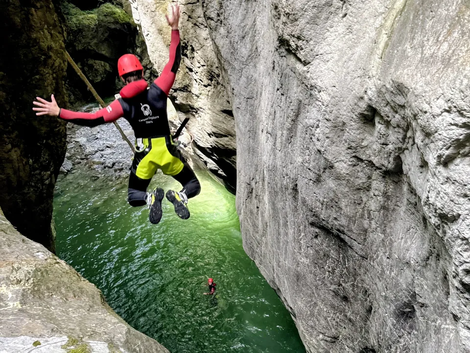 Sprung bei Kangaroo Jump